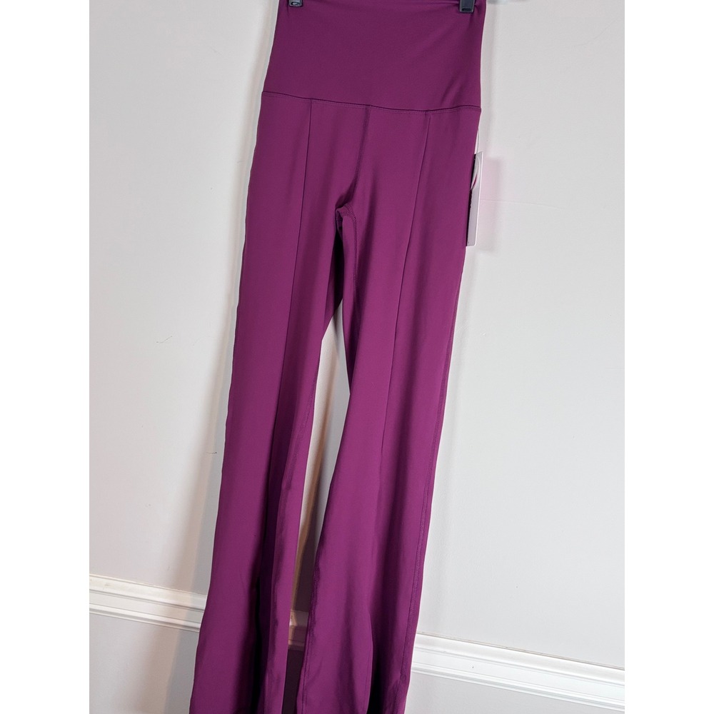 Yogalicious Nude Tech Super High Rise Flare Leg Yoga Pants Mauvewood PY70257 S